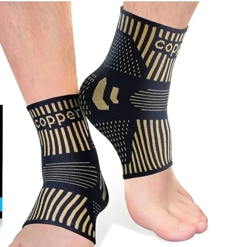 Copper Ankle Brace Support MenWomen Best Ankle Compression Sleeve Socks